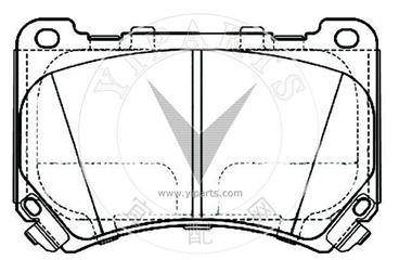 58101-3MA10 Brake pad set for hyundai&kia 