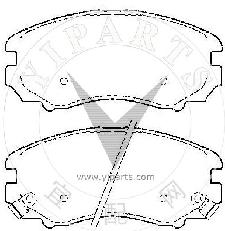 58101-1FE00 Brake pad set for hyundai&kia 