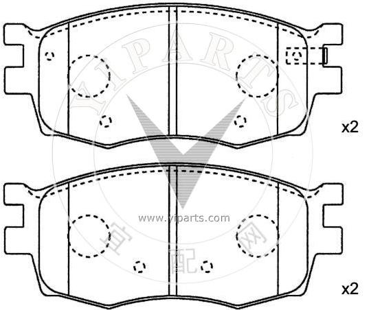 58101-1GA00 Brake pad set for hyundai&kia 