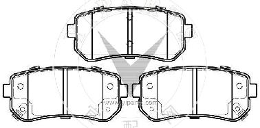 58302-1GA00 Brake pad set for hyundai&kia 