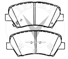 58101-2V100 Brake pad set for hyundai&kia 