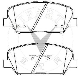 58101-2MA00 Brake pad set for hyundai&kia 