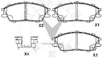 58101-24A00 Brake pad set for hyundai&kia 