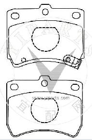 KK150-33-23Z Brake pad set for hyundai&kia 