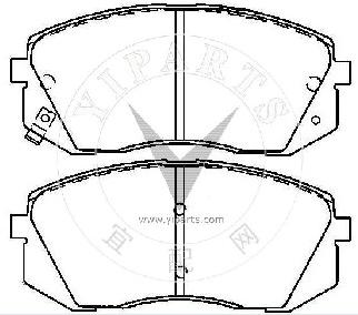 58101-1DA00 Brake pad set for hyundai&kia 