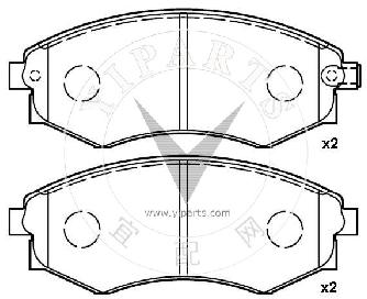 58101-28A00 Brake pad set for hyundai&kia 
