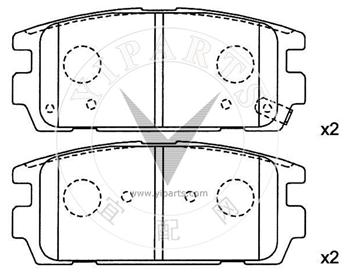 58302-H1A00 Brake pad set for hyundai&kia 