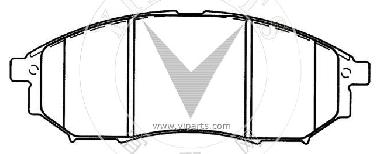41060-AR090 Brake pad set for NISSAN 