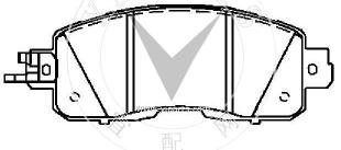 D1060-3TA0A Brake pad set for NISSAN 