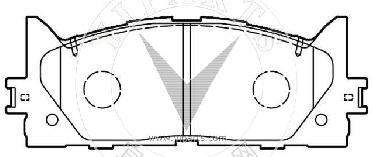 04465-06080 Brake pad set for TOYOTA 