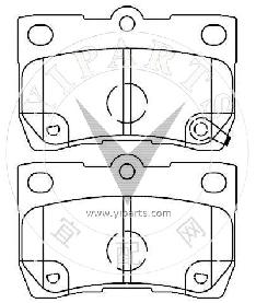 04466-22190 Brake pad set for TOYOTA 