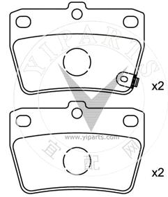 04466-42010 Brake pad set for TOYOTA 