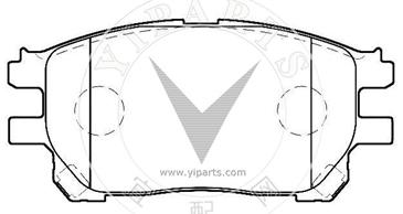 TRW GDB3414 Brake pad set for TOYOTA 