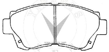 04491-50020 Brake pad set for TOYOTA 
