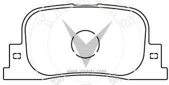 04466-32030 Brake pad set for TOYOTA 