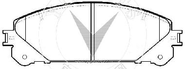 04465-0E010 Brake pad set for TOYOTA 