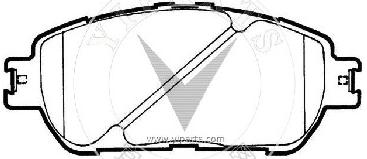 04465-33270 Brake pad set for TOYOTA 