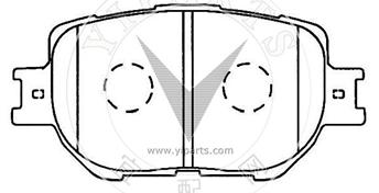 04465-30350 Brake pad set for TOYOTA 