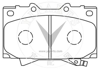 04465-60220  Brake pad set for TOYOTA 