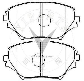 04465-42080 Brake pad set for TOYOTA 