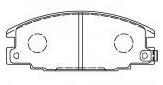 1605825 Brake pad set for Isuzu 