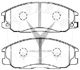 58101-26A00 Brake pad set for Isuzu 