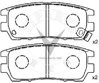 MB389572 Brake pad set for Mitsubishi 
