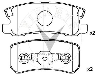 MN102628 Brake pad set for Mitsubishi 