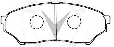 CA 350 011 Brake pad set for Mitsubishi 