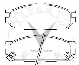 MB699577 Brake pad set for Mitsubishi 