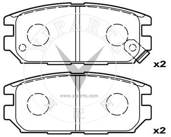 MB857610  Brake pad set for Mitsubishi 