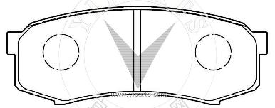 04466-60060 Brake pad set for Mitsubishi 